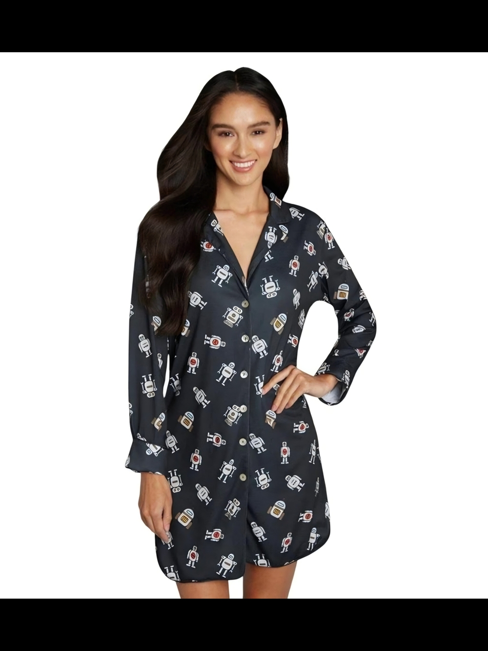 Modcloth Robot Print Sleep Shirt